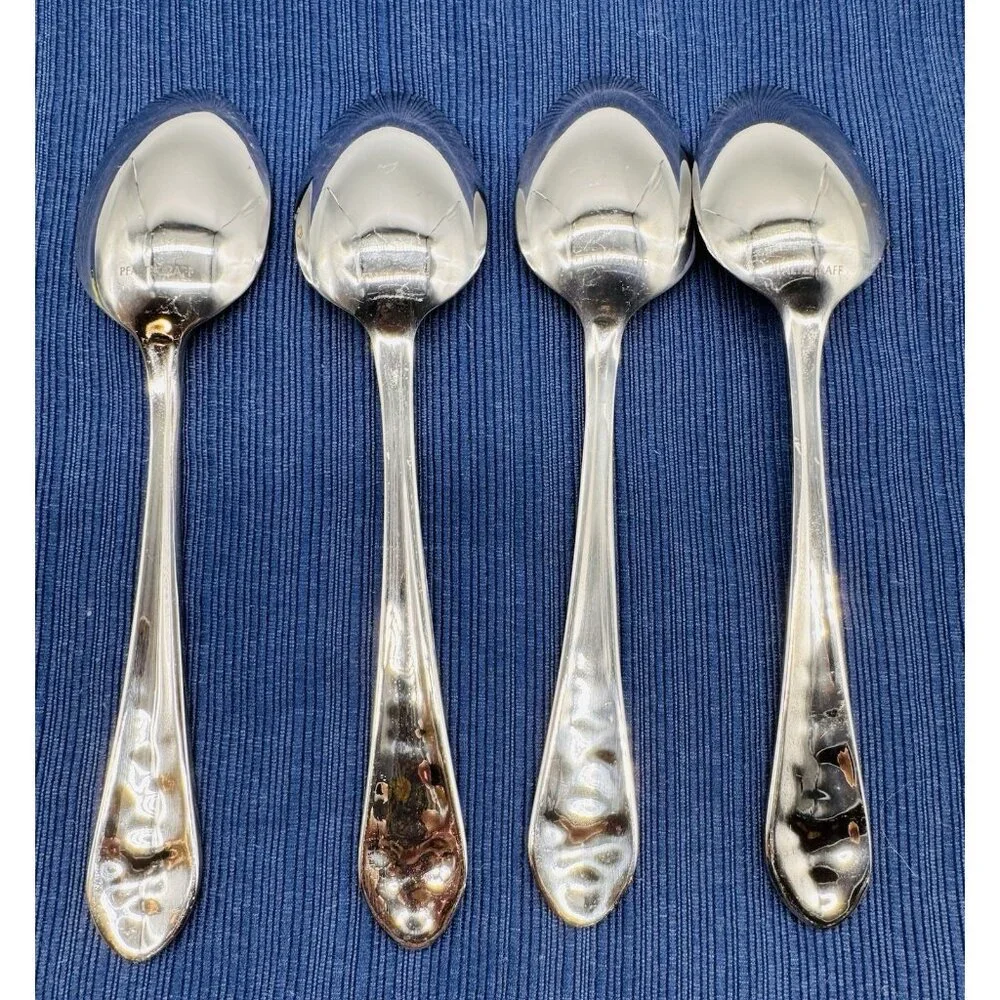 Pfaltzgraff Winterberry Holly Tablespoon Stainless No Color‎ Flatware Lot of 4
